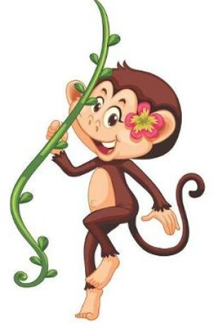 Cover of Monkey on a Jungle Vine Blank Lined Notebook
