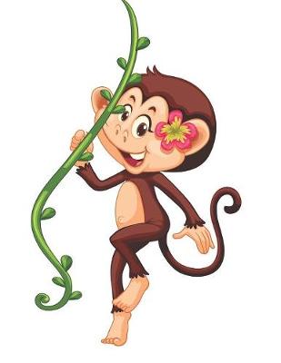 Book cover for Monkey on a Jungle Vine Blank Lined Notebook