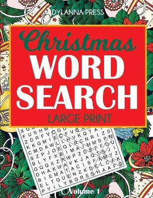 Book cover for Christmas Word Search Puzzles, Large Print