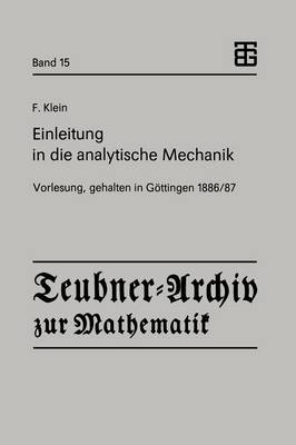 Cover of Einleitung in Die Analytische Mechanik