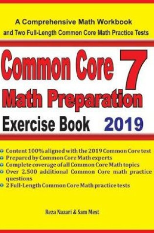 Cover of Common Core 7 Math Preparation Exercise Book