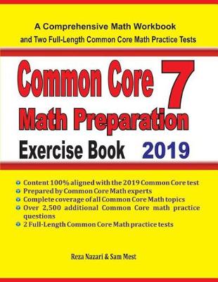 Book cover for Common Core 7 Math Preparation Exercise Book