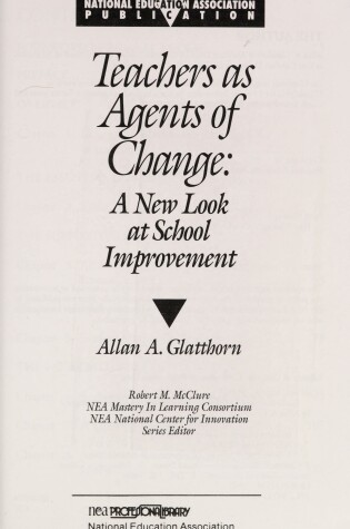 Cover of Teachers as Agents of Change