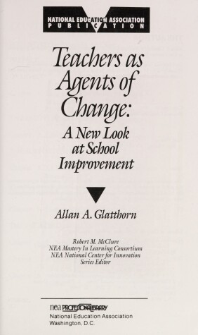 Book cover for Teachers as Agents of Change