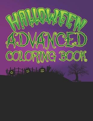 Book cover for Halloween Advanced Coloring book