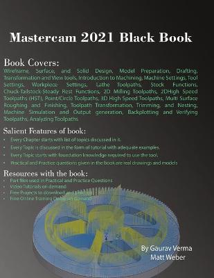 Book cover for Mastercam 2021 Black Book