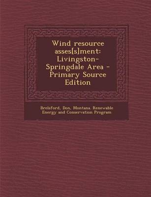 Book cover for Wind Resource Asses[s]ment