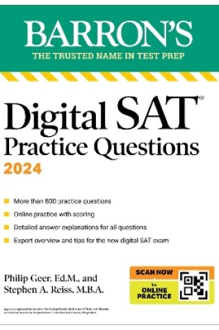 Cover of Digital SAT Practice Questions, Fourth Edition: More than 800 Questions for Digital SAT Prep 2025 + Tips + Online Practice