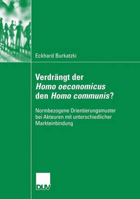 Book cover for Verdrängt der Homo oeconomicus den Homo communis?