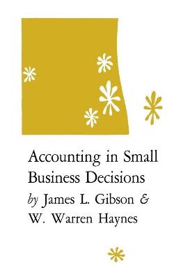 Book cover for Accounting in Small Business Decisions