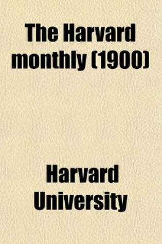 Cover of The Harvard Monthly (Volume 31-32)