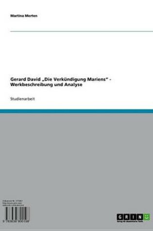 Cover of Gerard David 'Die Verkundigung Mariens'