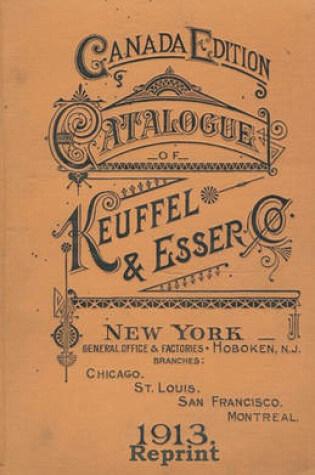 Cover of Catalogue of Keuffel and Esser 1913 Reprint