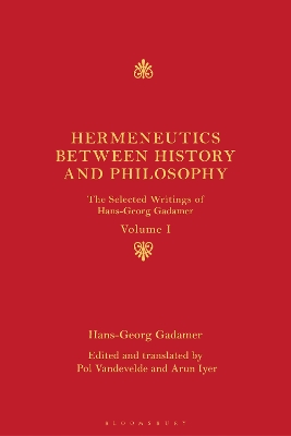 Book cover for Hermeneutics between History and Philosophy
