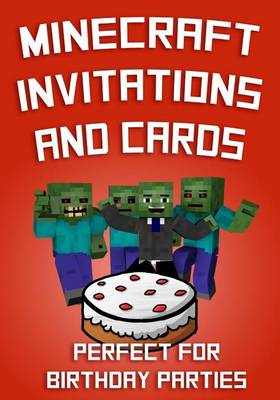 Book cover for Minecraft Invitations and Cards