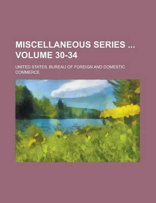 Book cover for Miscellaneous Series Volume 30-34