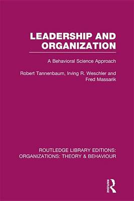 Book cover for Leadership and Organization: A Behavioural Science Approach