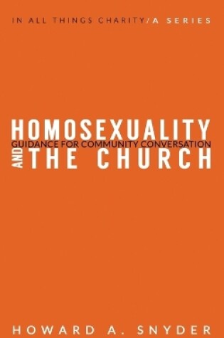 Cover of Homosexuality and the Church