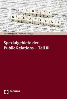 Cover of Spezialgebiete Der Public Relations - Teil III