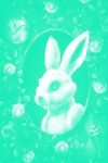 Book cover for Alice in Wonderland Pastel Modern Journal - Inwards White Rabbit (Green)