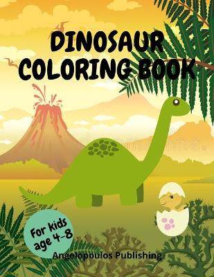 Book cover for Dinosaur coloring book