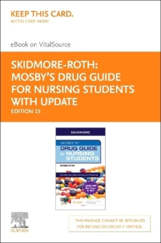 Cover of Mosby's Drug Guide for Nursing Students with 2022 Update - Elsevier E-Book on Vitalsource (Retail Access Card)