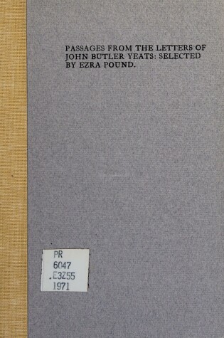 Cover of Passages from the Letters of John Butler Yeats