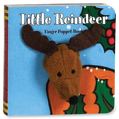 Book cover for Little Reindeer Finger Puppet Book