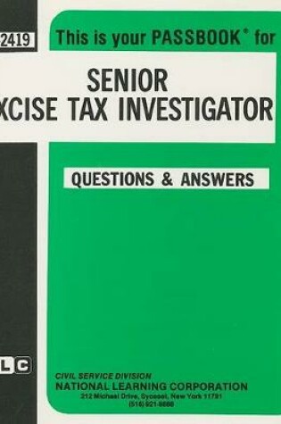 Cover of Senior Excise Tax Investigator