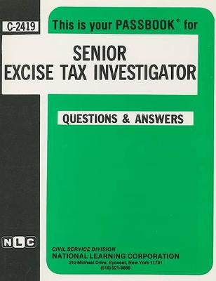 Book cover for Senior Excise Tax Investigator