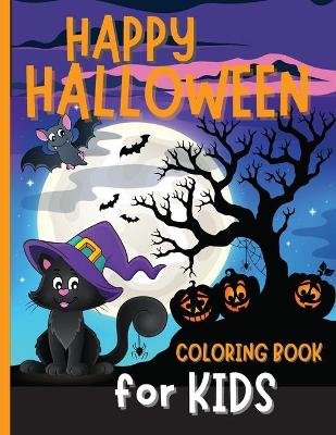 Book cover for Happy Halloween Coloring Book for Kids