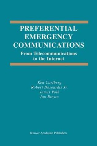 Cover of Preferential Emergency Communications