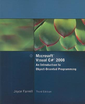 Book cover for Microsoft Visual C++ 2008, an Introduction to Object Oriented Programming