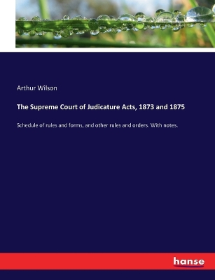 Book cover for The Supreme Court of Judicature Acts, 1873 and 1875