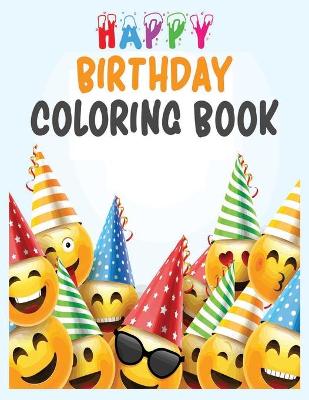 Book cover for Happy Birthday Coloring Book