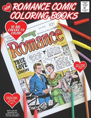 Book cover for Romance Comic Coloring Book - #1