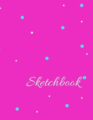 Book cover for Prsonalized Sketchbook for Girls, Pink Cover, 120 Pages, (8.5"x11")