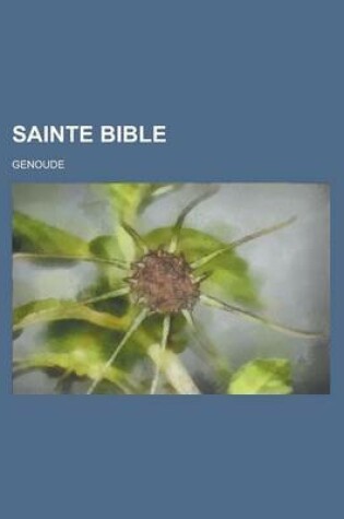 Cover of Sainte Bible