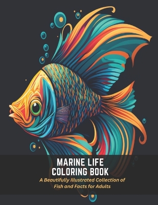 Book cover for Marine Life Coloring Book