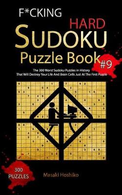 Book cover for F*cking Hard Sudoku Puzzle Book #9