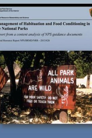 Cover of Management of Habituation and Food Conditioning in the National Parks