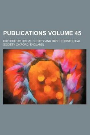 Cover of Publications Volume 45