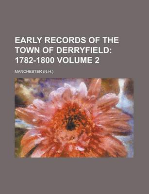 Book cover for Early Records of the Town of Derryfield Volume 2