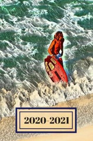 Cover of Cute Wave Boarding Dated Calendar Planner 2 years To-Do Lists, Tasks, Notes Appointments