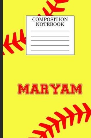 Cover of Maryam Composition Notebook