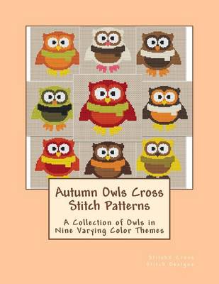 Book cover for Autumn Owls Cross Stitch Patterns