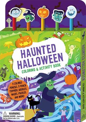 Book cover for Haunted Halloween Coloring & Activity Book