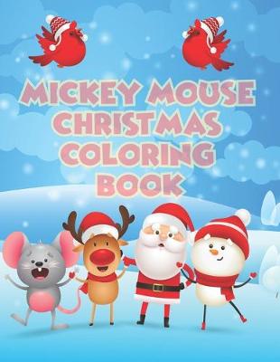 Book cover for Mickey Mouse Christmas Coloring Book