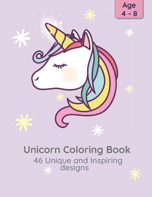 Book cover for Unicorn Coloring Book