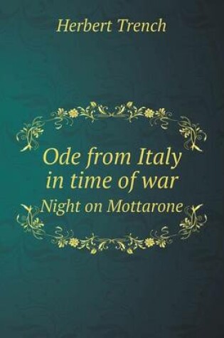 Cover of Ode from Italy in time of war Night on Mottarone